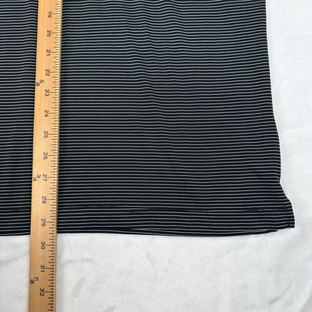 Antigua Pittsburgh Steelers Mens XL Polo Shirt Black White Striped Golf NFL